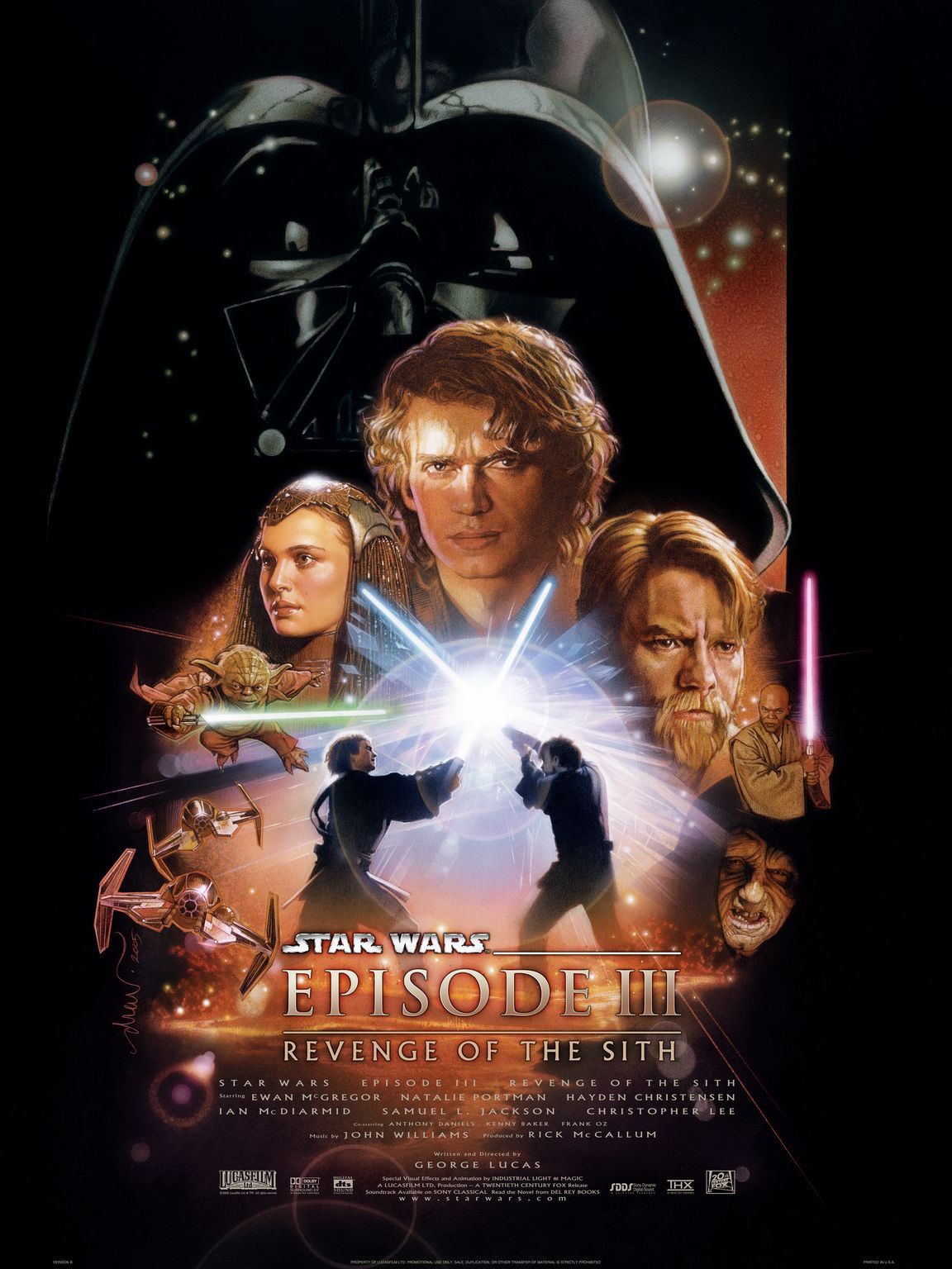 Póster de la película Star Wars Episodio III - La venganza de los Sith