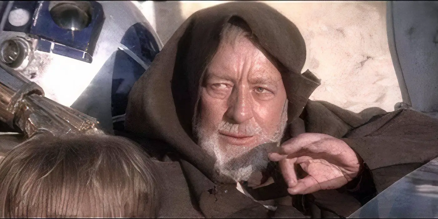 Obi-Wan Kenobi usa un truco mental Jedi con soldados de asalto en Una nueva esperanza