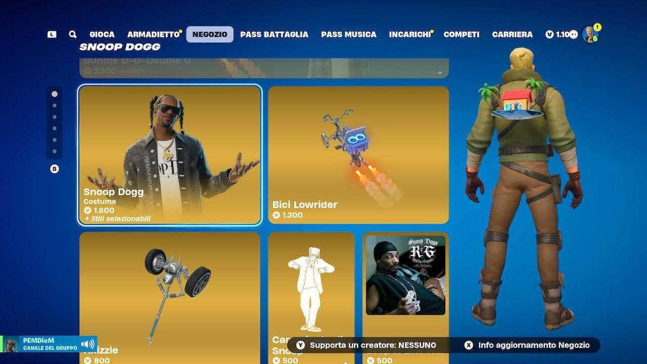 Fortnite: cómo conseguir la skin de Snoop Dogg