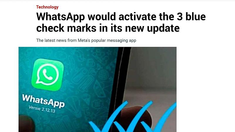 Whatsapp y las noticias falsas del tercer cheque azul