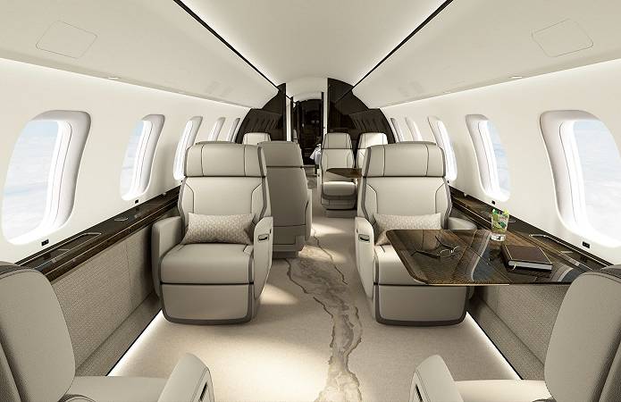 Bombardier Global 8000, interior