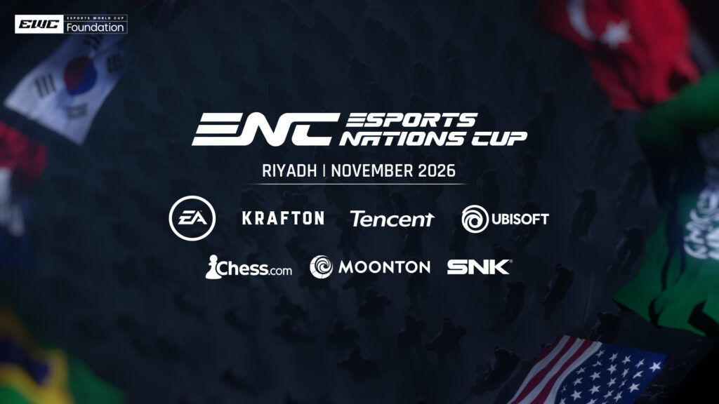 Gráfico del anuncio de la Copa de Naciones de Esports sobre la asociación editorial de Chess, Moonton y SNK