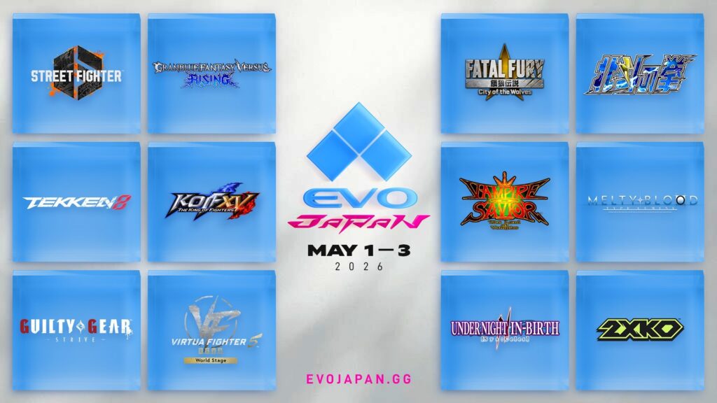 Programación de juegos de Evo Japón 2026