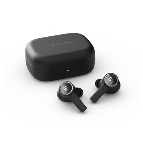 Imagen de Bang & Olufsen Beoplay EX - Auriculares Bluetooth Inalámbricos Premium con Cancelación de Ruido y 6 Micrófonos, Batería de 28 Horas, Auriculares Impermeables para Trabajo, Deportes y Juegos - Negro