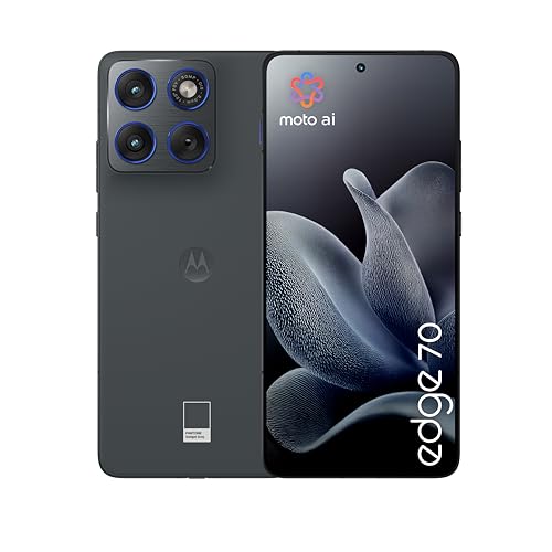 Imagen de Motorola edge 70 con Moto AI (12/512 GB, cámara triple de 50 MP + sensor de parpadeo, selfie de 50 MP, ultradelgado de 5,99 mm, silicio-carbono de 4800 mAh, pantalla de 6,67