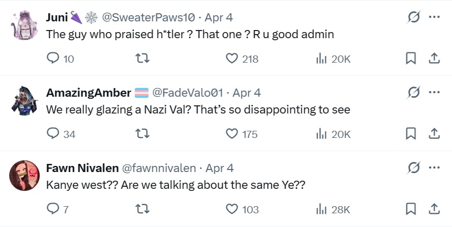 reacción nazi valorante
